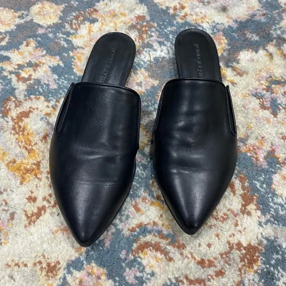 Jenni Kayne - Black Leather Mules - Picture 1 of 5